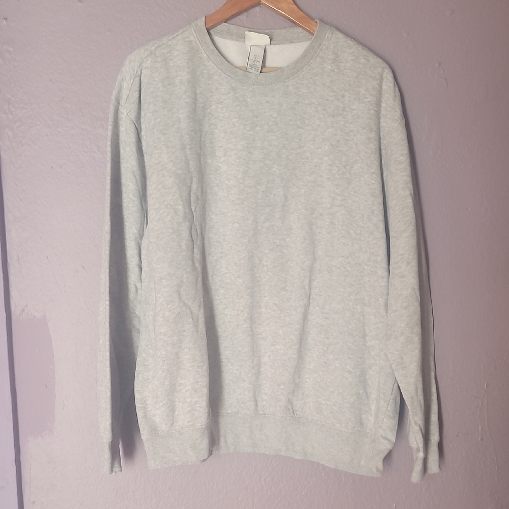 Essentials Light Gray Crewneck Sweater